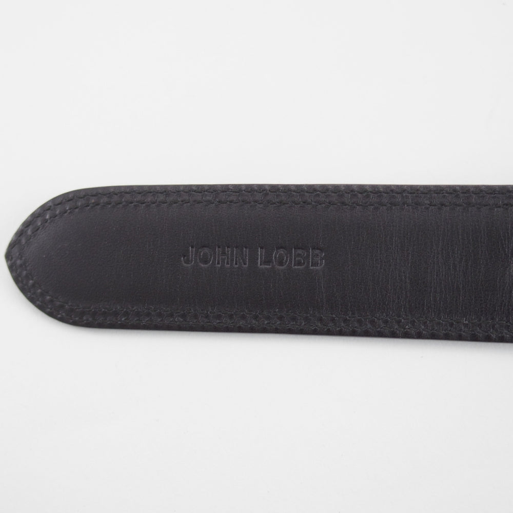 極美品★ジョンロブ 85cm【現行定価10万円以上★ベルト/レザー/黒】メンズ/革/JOHN LOBB★o809