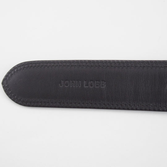 極美品★ジョンロブ 85cm【現行定価10万円以上★ベルト/レザー/黒】メンズ/革/JOHN LOBB★o809