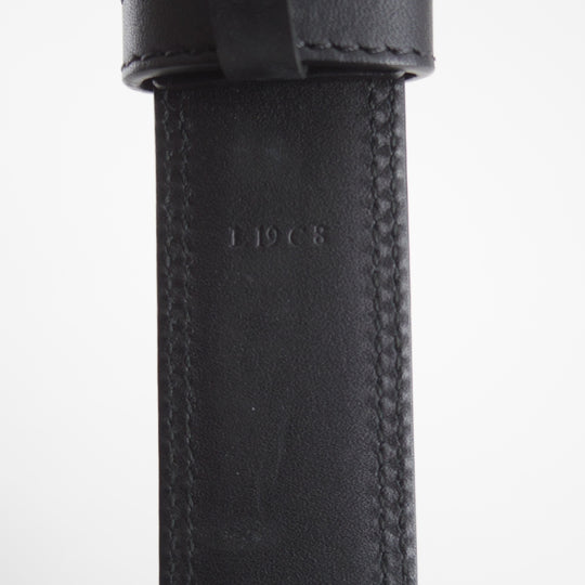 極美品★ジョンロブ 85cm【現行定価10万円以上★ベルト/レザー/黒】メンズ/革/JOHN LOBB★o809