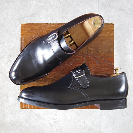 極美品★チャーチ 85F/UK8.5【貴重★旧チャーチ最上級/Masterclass/73ラスト】ビームス別注/リエージュカーフ/黒/メンズ/Church's★n263
