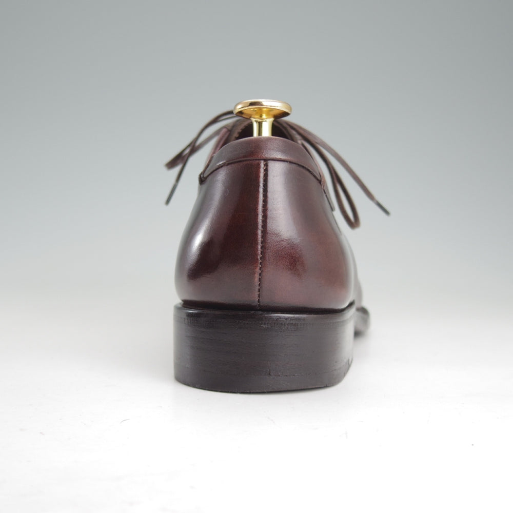 極上★(伊)エルメネジルド・ゼニア 7EE【貴重★グッドイヤーウェルテッド製法/Coutureライン】プレーントゥ/濃茶/Ermenegildo Zegna★p397