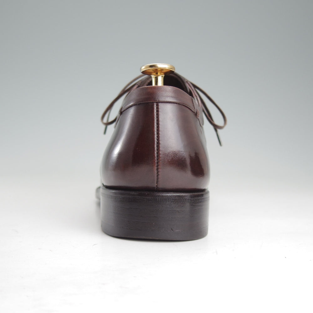 極上★(伊)エルメネジルド・ゼニア 7EE【貴重★グッドイヤーウェルテッド製法/Coutureライン】プレーントゥ/濃茶/Ermenegildo Zegna★p397