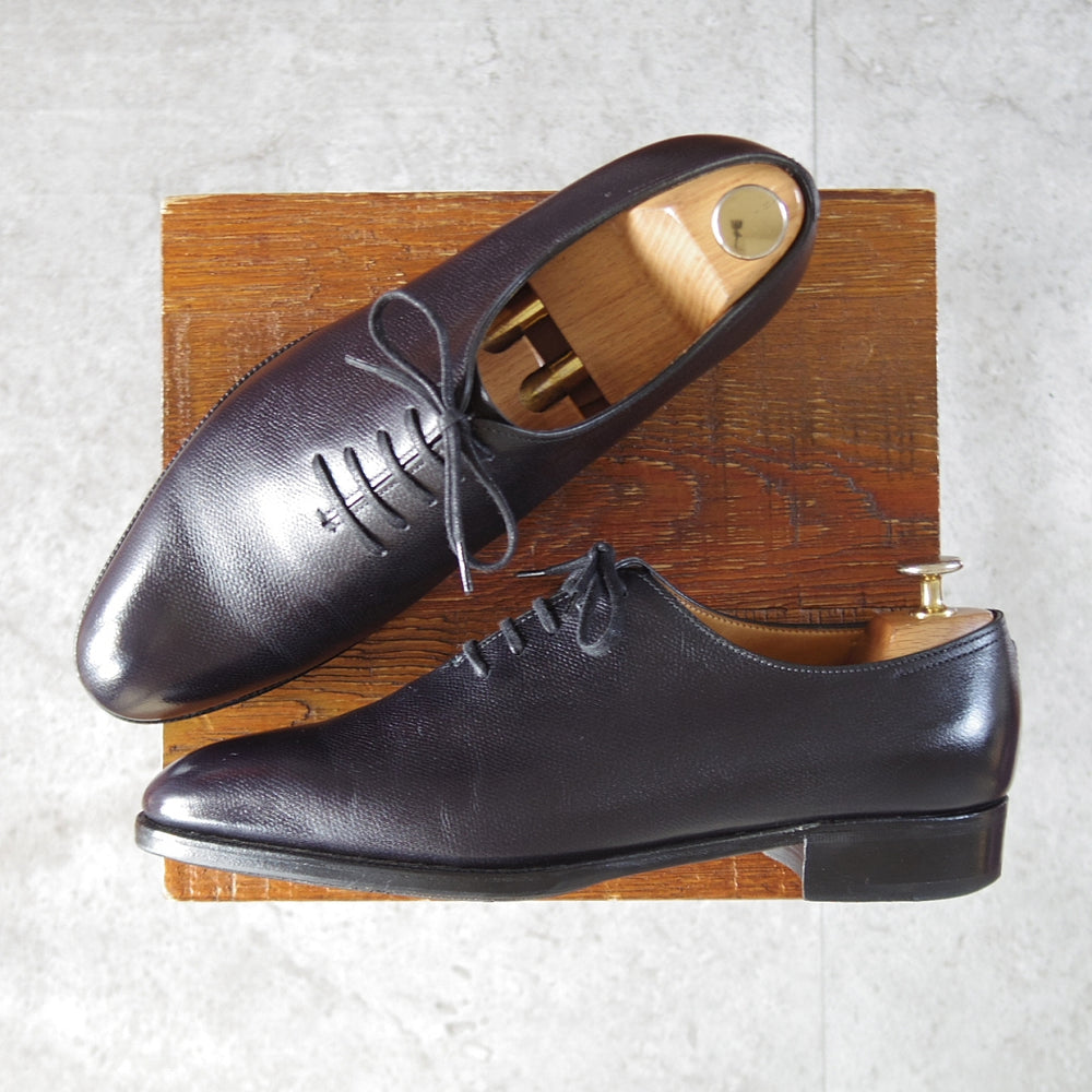 極上★ジョンロブ 6.5E【モデル定価￥421,300-★プレステージライン/Marldon/ホールカット】7000ラスト/シボ革/濃紺/JOHN LOBB★o285