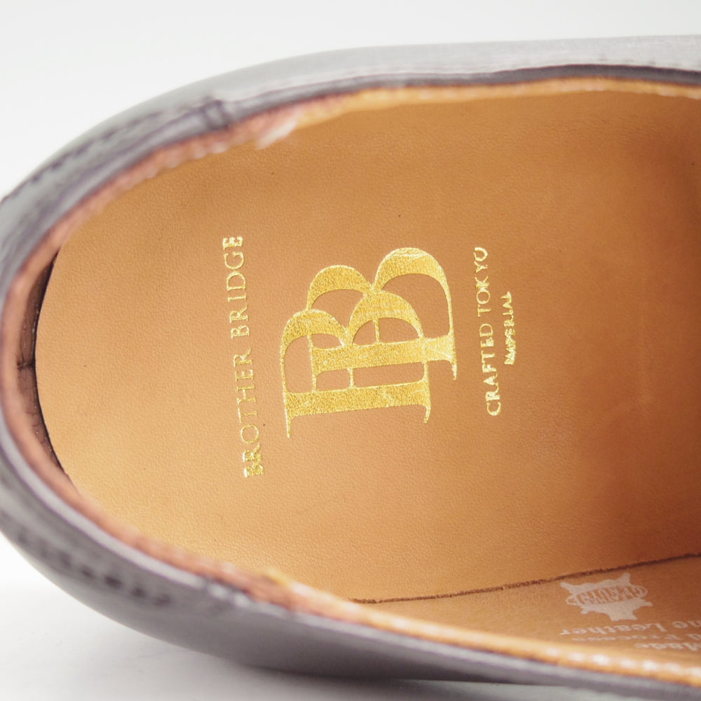 未使用★BROTHER BRIDGE/ブラザーブリッジ SIZE 7.5【定価￥60,500-★ALI/アリ/ダービーシューズ】カーフ/黒/メンズ★o814
