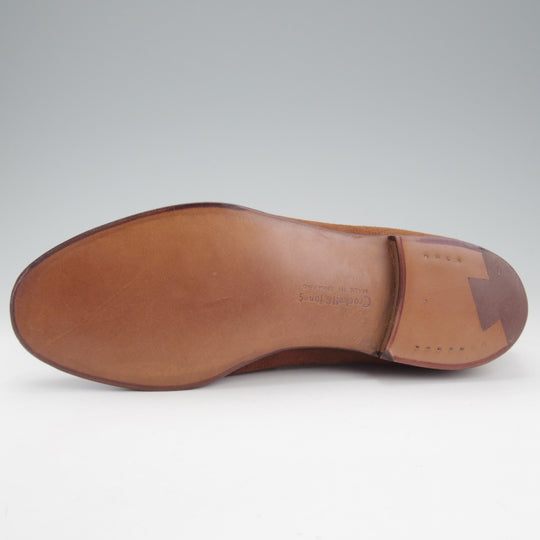 未使用★クロケット&ジョーンズ 6E【貴重★ディアスキン(鹿革)仕様のBOSTON 2/ボストン2】376ラスト/ローファー/茶/Crockett&Jones★o275