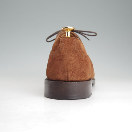 極上★エドワードグリーン 9.5E【定価￥324,500-★DOVER/ドーバー/32ラスト】スキンステッチ/Uチップ/スエード/濃茶/EDWARD GREEN★p401