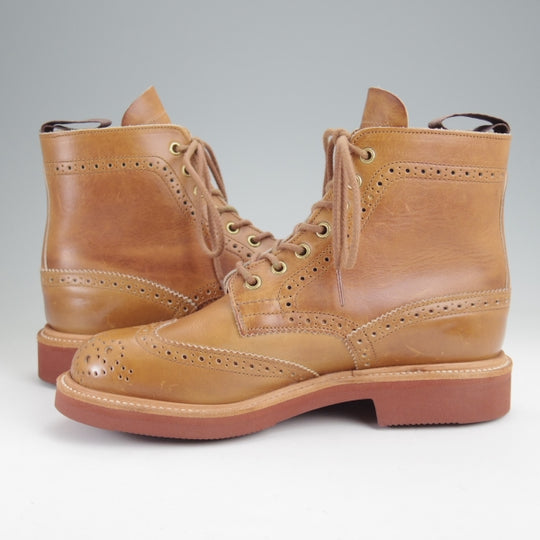 使用僅か★トリッカーズ(レディース) SIZE 5【定価￥143,000-★MALTON/モールトン】L2508/ブーツ/オイルドレザー/薄茶★n265