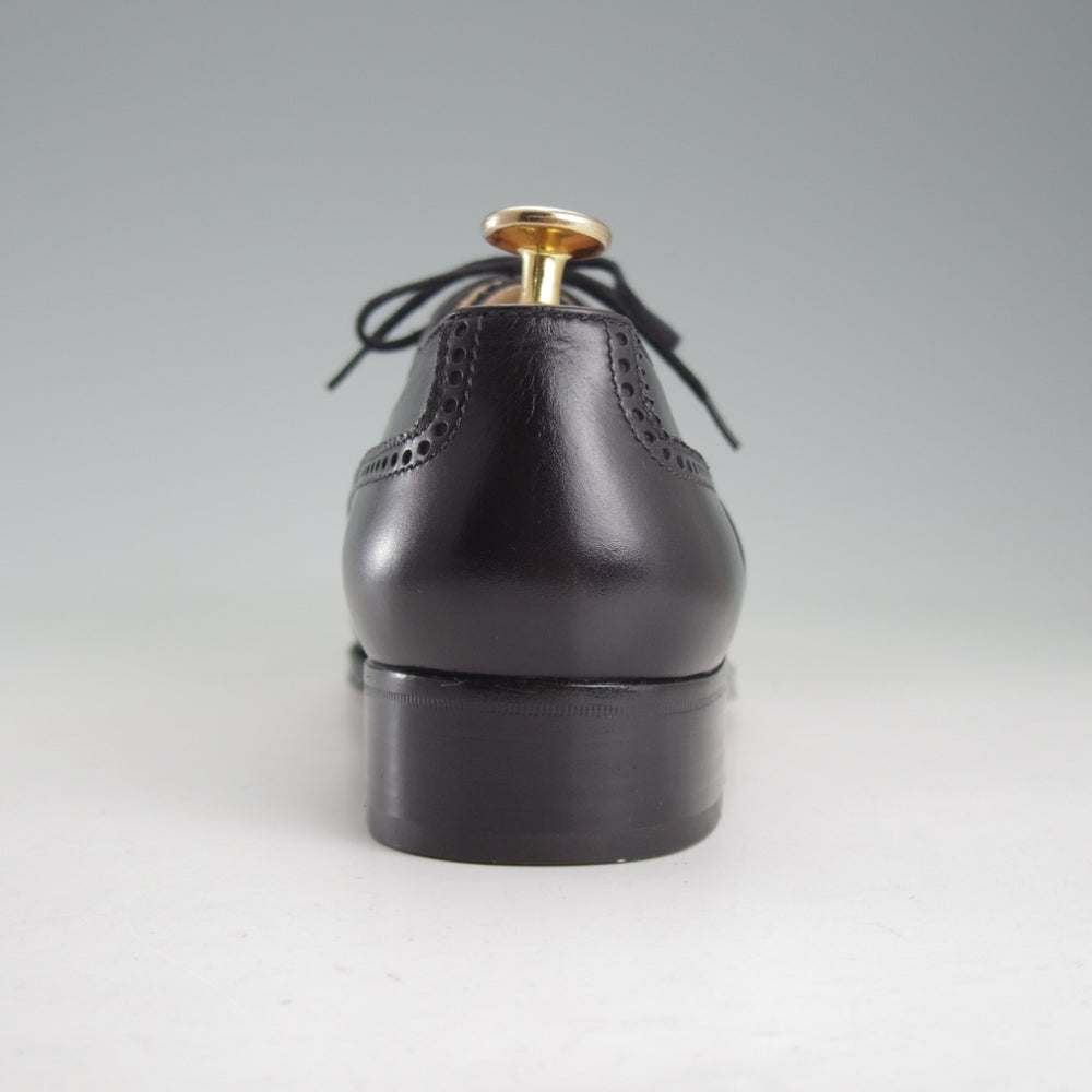 未使用★(伊)タニノクリスチー SIZE 6.5【貴重★デッドストック品/フルブローグ】カーフ/黒/メンズ/TANINO CRISCI★o816