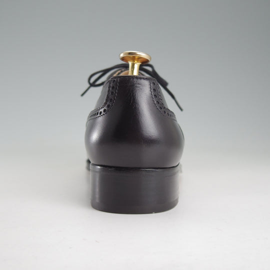 未使用★(伊)タニノクリスチー SIZE 6.5【貴重★デッドストック品/フルブローグ】カーフ/黒/メンズ/TANINO CRISCI★o816