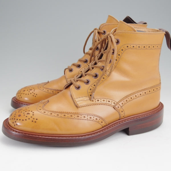 極上★トリッカーズ SIZE 5.5【現行定価￥143,000-★ダイナイトソール/MALTON/エイコンアンティーク】カントリーブーツ/茶/Tricker's★n266