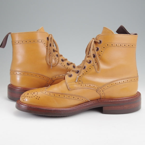 極上★トリッカーズ SIZE 5.5【現行定価￥143,000-★ダイナイトソール/MALTON/エイコンアンティーク】カントリーブーツ/茶/Tricker's★n266