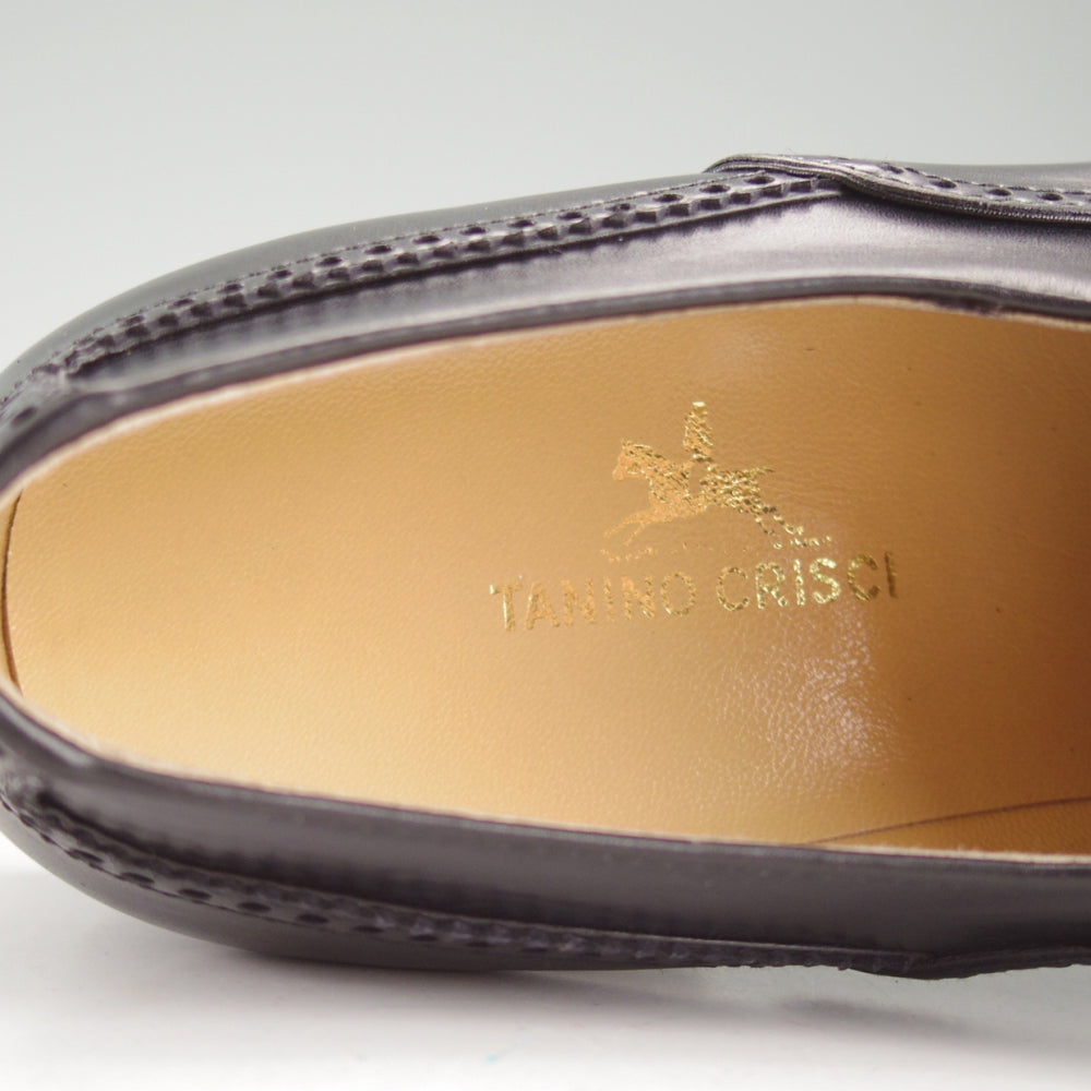 未使用★(伊)タニノクリスチー SIZE 6.5【貴重★デッドストック品/フルブローグ】カーフ/黒/メンズ/TANINO CRISCI★o816