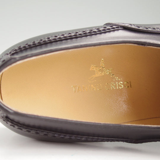 未使用★(伊)タニノクリスチー SIZE 6.5【貴重★デッドストック品/フルブローグ】カーフ/黒/メンズ/TANINO CRISCI★o816