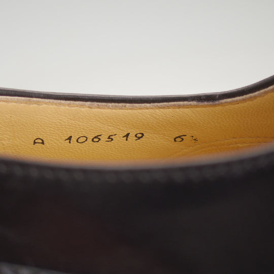 未使用★(伊)タニノクリスチー SIZE 6.5【貴重★デッドストック品/フルブローグ】カーフ/黒/メンズ/TANINO CRISCI★o816