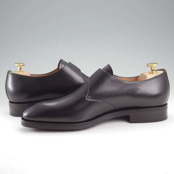 未使用★(スペイン製)YANKO/ヤンコ SIZE 6.5【定価￥61,600-★モンクストラップ/Y5002】カーフ/黒/メンズ★n772