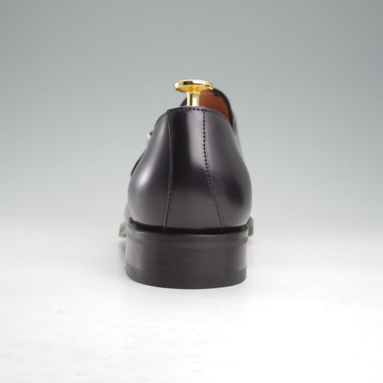 未使用★(スペイン製)YANKO/ヤンコ SIZE 6.5【定価￥61,600-★モンクストラップ/Y5002】カーフ/黒/メンズ★n772