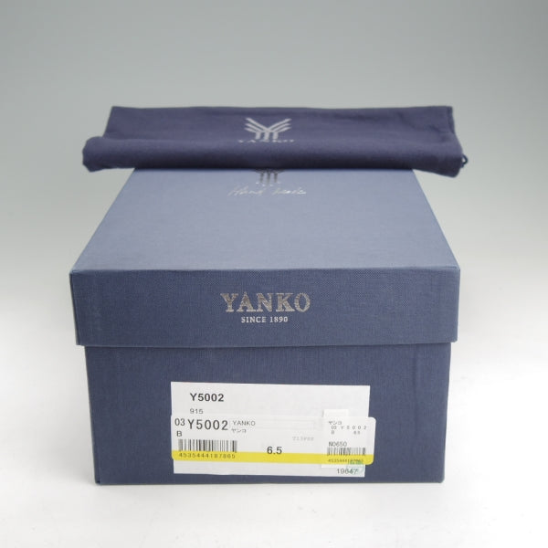 未使用★(スペイン製)YANKO/ヤンコ SIZE 6.5【定価￥61,600-★モンクストラップ/Y5002】カーフ/黒/メンズ★n772