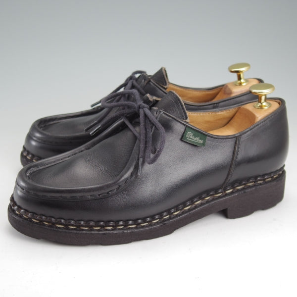 極上★パラブーツ(レディース) SIZE 4【定価￥94,600-★ミカエル/MICHAEL】チロリアンシューズ/リスレザー/NOIR/黒/Paraboot★n773