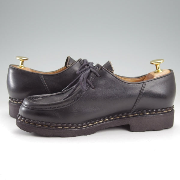 極上★パラブーツ(レディース) SIZE 4【定価￥94,600-★ミカエル/MICHAEL】チロリアンシューズ/リスレザー/NOIR/黒/Paraboot★n773