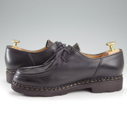 極上★パラブーツ(レディース) SIZE 4【定価￥94,600-★ミカエル/MICHAEL】チロリアンシューズ/リスレザー/NOIR/黒/Paraboot★n773