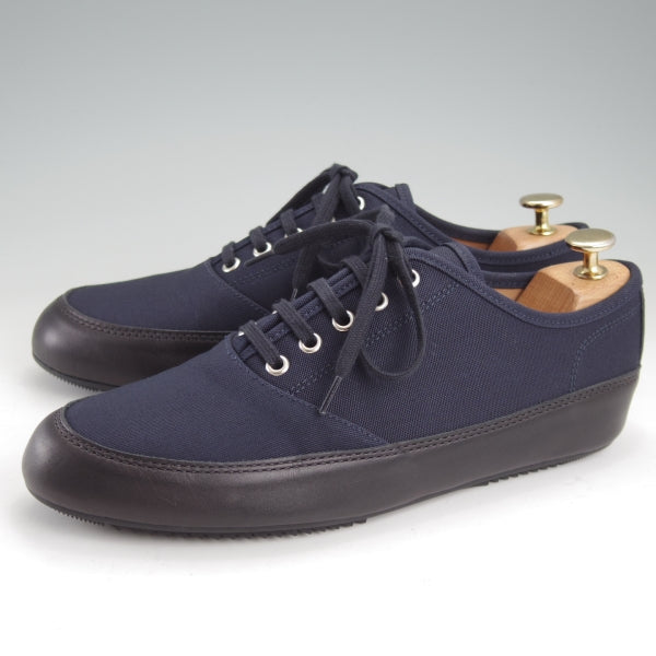 使用数回★ジョンロブ SIZE 8【定価￥113,300-★NORFOLK/ノーフォーク/スニーカー】0122ラスト/キャンバス/紺/メンズ/JOHN LOBB★n775
