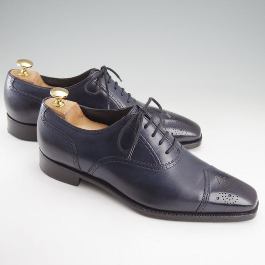 極上★(英)ガジアーノ&ガーリング 7E【定価￥275,000-★ダイヤモンドキャップトゥ/SAVOY】TG73ラスト/カーフ/紺/GAZIANO&GIRLING★o281