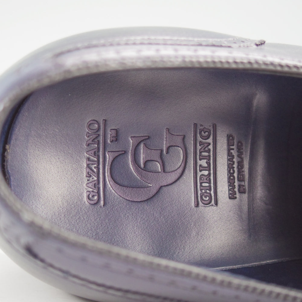 極上★(英)ガジアーノ&ガーリング 7E【定価￥275,000-★ダイヤモンドキャップトゥ/SAVOY】TG73ラスト/カーフ/紺/GAZIANO&GIRLING★o281