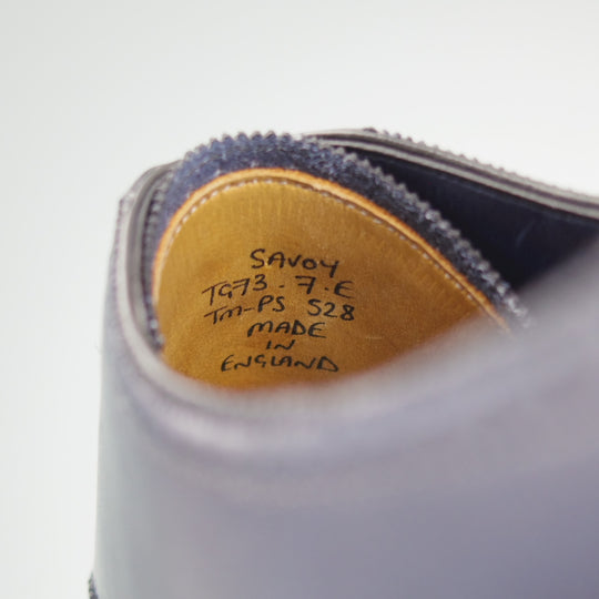 極上★(英)ガジアーノ&ガーリング 7E【定価￥275,000-★ダイヤモンドキャップトゥ/SAVOY】TG73ラスト/カーフ/紺/GAZIANO&GIRLING★o281