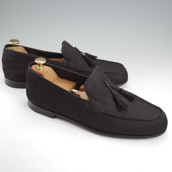 美品★J.M.ウエストン 8D【定価￥105,600-★ル・モック パンピーユ/286】45ラスト/ヌバック/黒/Le Moc’/Weston/ウェストン★n776