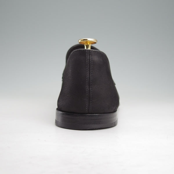 美品★J.M.ウエストン 8D【定価￥105,600-★ル・モック パンピーユ/286】45ラスト/ヌバック/黒/Le Moc’/Weston/ウェストン★n776