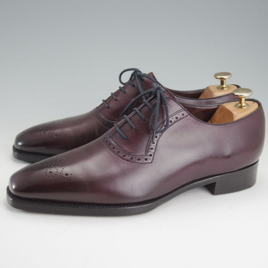 極上★(英)ガジアーノ&ガーリング 7E【現行定価20万円以上★HAYES/TG73ラスト】オックスフォードシューズ/赤茶/GAZIANO&GIRLING★o282