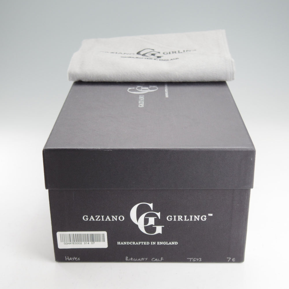 極上★(英)ガジアーノ&ガーリング 7E【現行定価20万円以上★HAYES/TG73ラスト】オックスフォードシューズ/赤茶/GAZIANO&GIRLING★o282