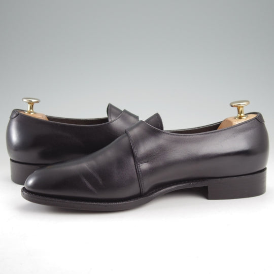 使用数回★三陽山長 SIZE 6.5【オーダー価格10万円以上★修八郎/モンクストラップ】R2010Sラスト/カーフ/黒/メンズ/Sanyo Yamacho★n777