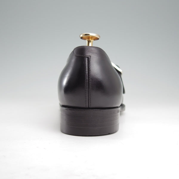 使用数回★三陽山長 SIZE 6.5【オーダー価格10万円以上★修八郎/モンクストラップ】R2010Sラスト/カーフ/黒/メンズ/Sanyo Yamacho★n777