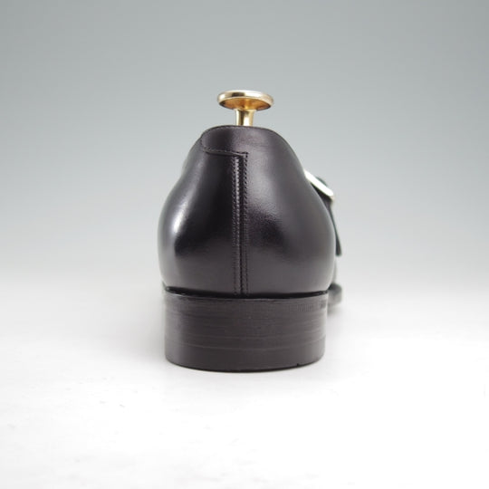 使用数回★三陽山長 SIZE 6.5【オーダー価格10万円以上★修八郎/モンクストラップ】R2010Sラスト/カーフ/黒/メンズ/Sanyo Yamacho★n777