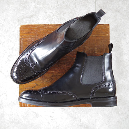 極美品★チャーチ(レディース) SIZE 38【貴重★サイドゴアブーツ/CAMILLE】ポリッシュドバインダーカーフ/黒/Church's★o832