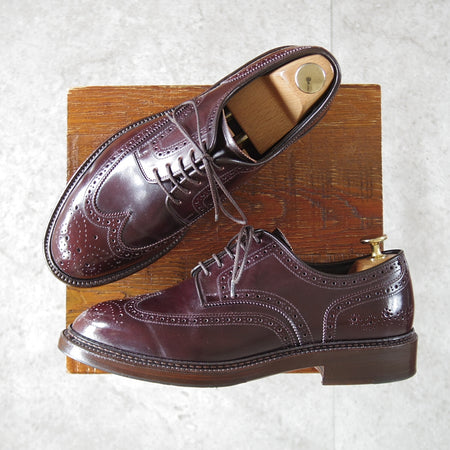 極上★シェットランドフォックス SIZE 6【定価￥121,000-★コードバン仕様/047F】フルブローグ/赤茶/メンズ /SHETLANDFOX★o834