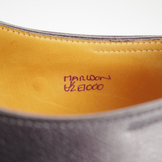 極上★ジョンロブ 6.5E【モデル定価￥421,300-★プレステージライン/Marldon/ホールカット】7000ラスト/シボ革/濃紺/JOHN LOBB★o285
