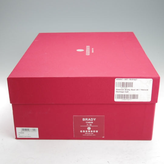 ほぼ未使用★グレンソン SIZE 7【定価￥99,000-★レースアップブーツ/BRADY】201ラスト/ヘリテージカーフ/茶/メンズ/GRENSON★n779