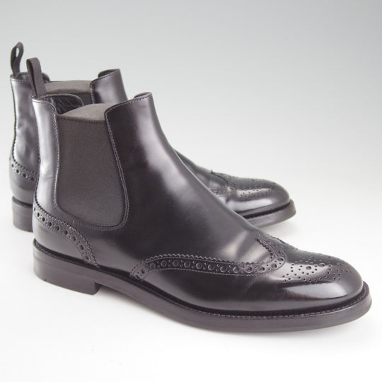 極美品★チャーチ(レディース) SIZE 38【貴重★サイドゴアブーツ/CAMILLE】ポリッシュドバインダーカーフ/黒/Church's★o832