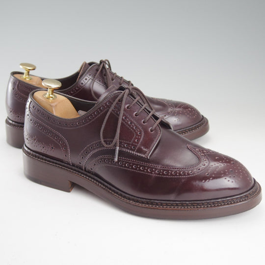極上★シェットランドフォックス SIZE 6【定価￥121,000-★コードバン仕様/047F】フルブローグ/赤茶/メンズ /SHETLANDFOX★o834