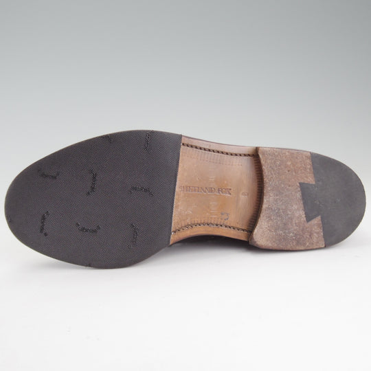 極上★シェットランドフォックス SIZE 6【定価￥121,000-★コードバン仕様/047F】フルブローグ/赤茶/メンズ /SHETLANDFOX★o834