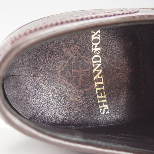極上★シェットランドフォックス SIZE 6【定価￥121,000-★コードバン仕様/047F】フルブローグ/赤茶/メンズ /SHETLANDFOX★o834