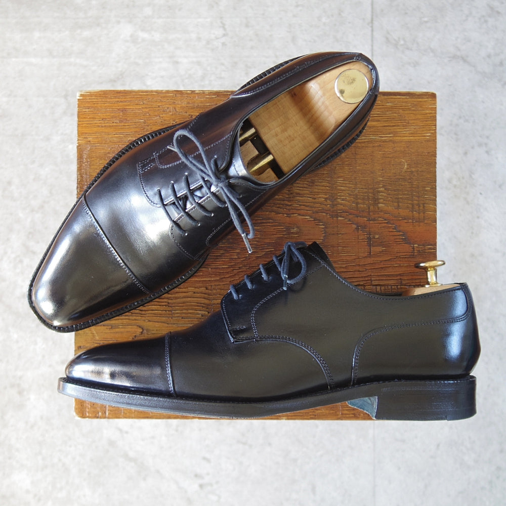 極上★(英)チーニー 7.5F【貴重★(英)ポールスミス別注/3888ラスト】ストレートチップ/カーフ/黒/メンズ/Paul smith/CHEANEY★o292