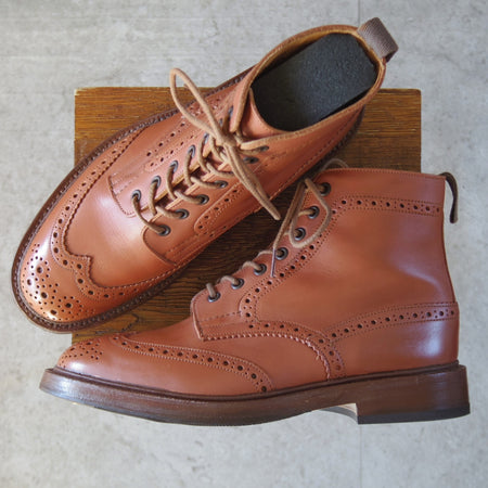 極上★トリッカーズ SIZE 9【定価￥143,000-★MALTON/モールトン】シーシェイド/C Shade/M2508/カントリーブーツ/茶/Tricker's★o293