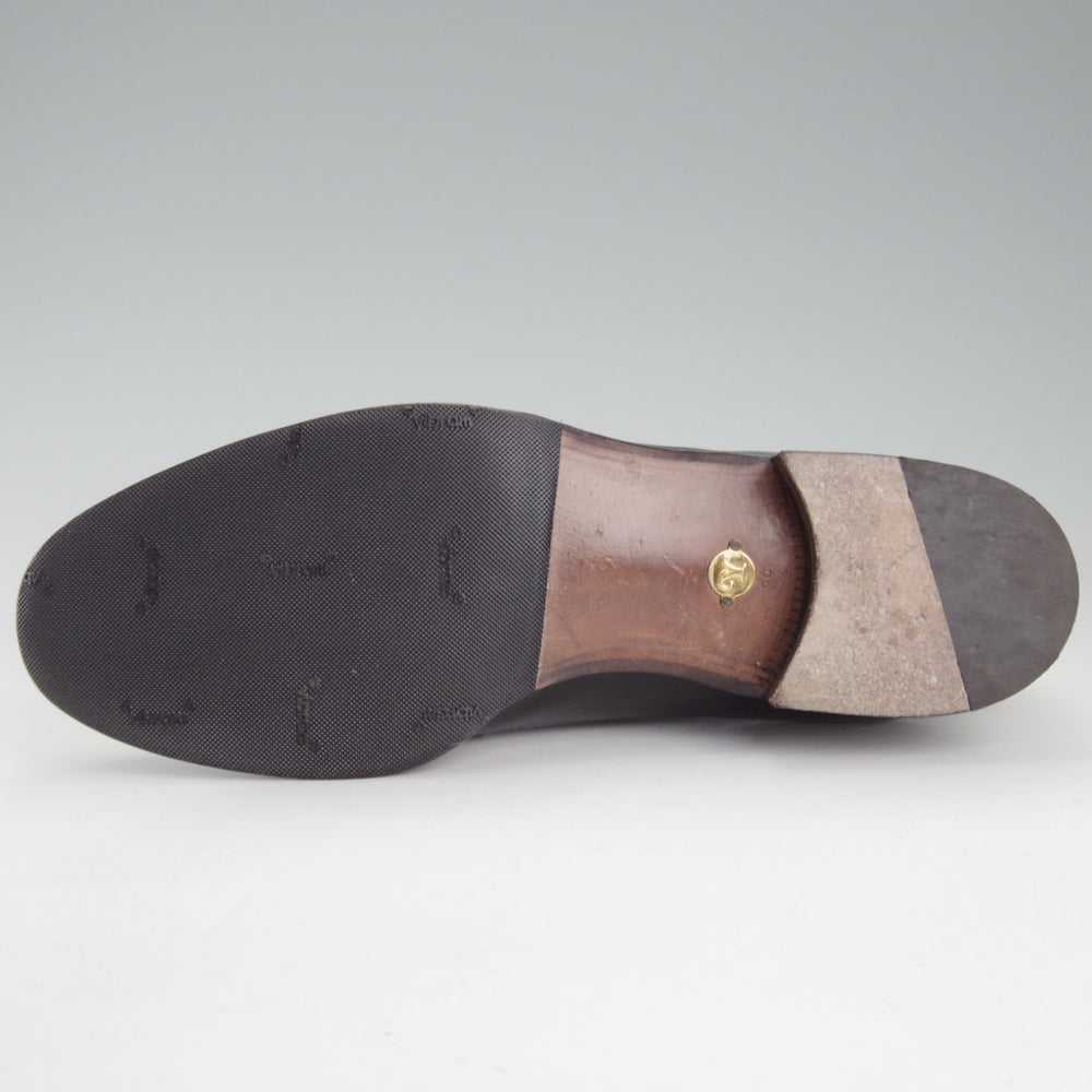 美品★(伊製)Le Yucca's/レユッカス SIZE 39.5【定価￥187,000-★エンツォ・ボナフェ製/Y27217】ビットローファー/Yeb 2ラスト/黒★o835