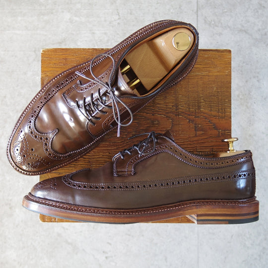 極上★オールデン 8E【貴重★シガー色/コードバン/97894】ロングウイング/バリーラスト/茶/メンズ/ALDEN★o301