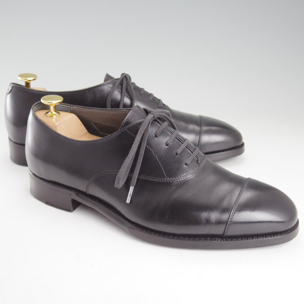 極上★(伊)F.LLIジャコメッティ SIZE 40.5【定価￥138,600-★ストレートチップ/FG602】GRIGIA SCラスト/カーフ/黒/Giacometti★o836