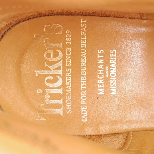 極上★トリッカーズ SIZE 7.5【モデル定価￥132,000-★クレイジーパターン仕様のEthan/モンキーブーツ】M6077/茶×緑/Tricker's★n788