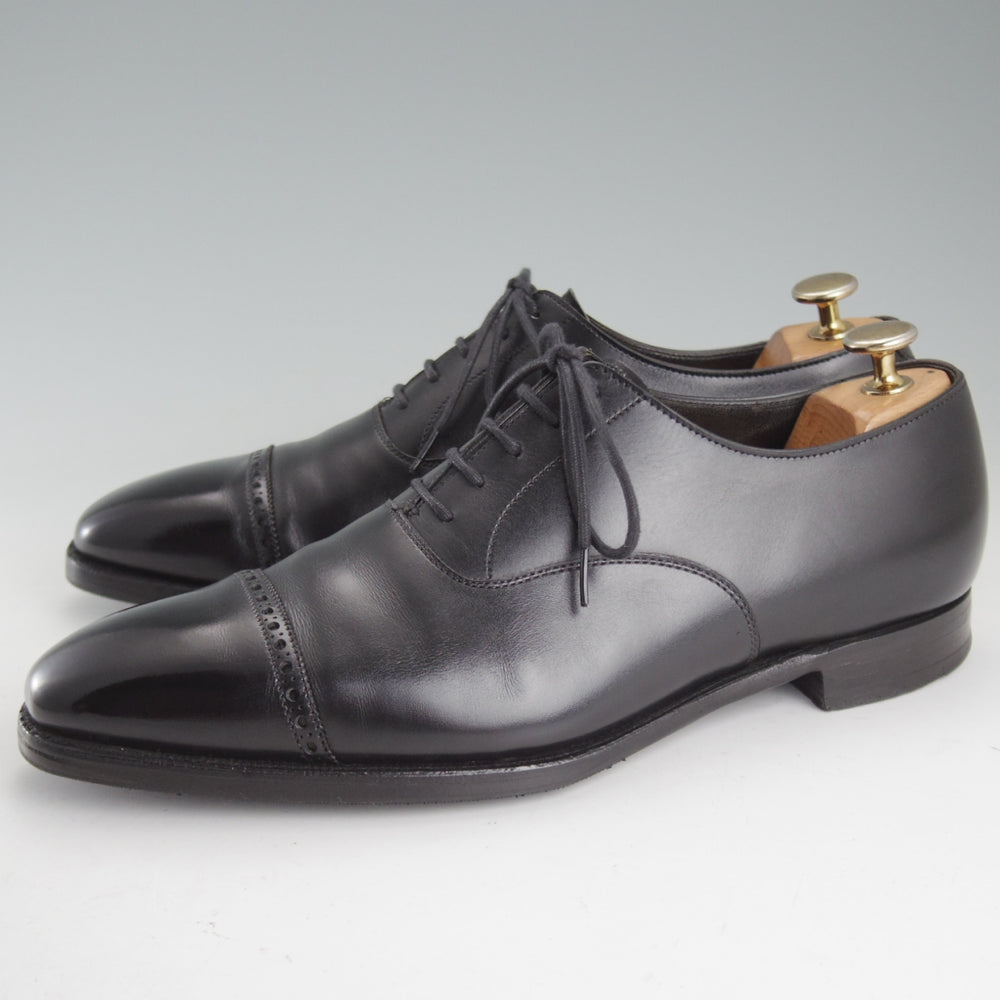 極上★クロケット&ジョーンズ 7E【ハンドグレードライン★パンチドキャップトゥ/ALDGATE】カーフ/黒/Crockett&Jones★o837